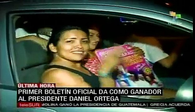 Ortega gana elecciones en Nicaragua con más de 63% de votos