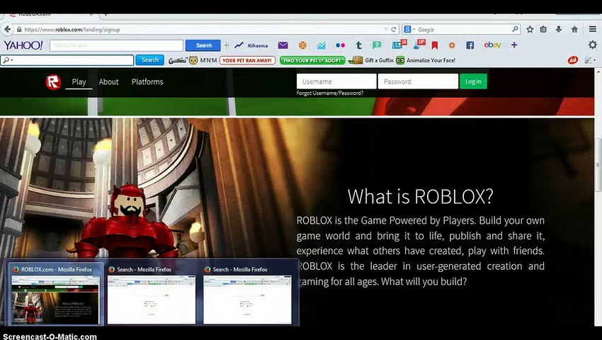 A Funny Thing On Roblox Video Dailymotion - roblox face yahoo