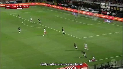 1-0 Keisuke Honda Amazing Goal HD _ AC Milan v. AC Perugia - Italian Cup 17.08.2015 HD