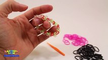 браслет ЗИГЗАГ из резинок Rainbow Loom