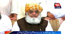 Karachi JUI-f leader Maulana Fazlur Rehman press conference
