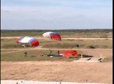 Chinese troop wins 1st round of platoon parachuting event in 2015 Russia military tournament