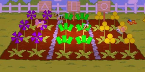 Sesame Street Telly's Shape Garden Cartoon Animation PBS Kids Game Play Walkthrough