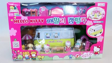 헬로키티 캠핑카 자동차 와 폴리 타요 뽀로로 장난감 Hello Kitty Camping Car Toy