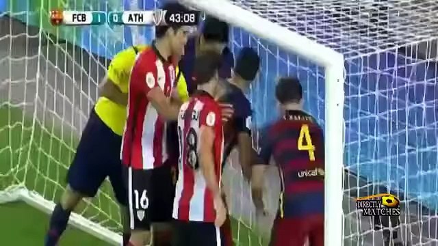 مشاهدة اهداف مباراة برشلونة 1_1 اتلتيك بلباو بتاريخ 17-08-2015 كأس السوبر الأسباني 2015