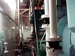 container ship - engine room