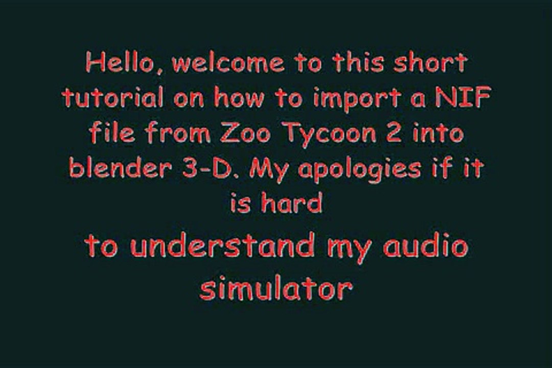 IMPORTING/Exporting NIF/KF files into blender