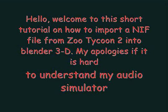 IMPORTING/Exporting NIF/KF files into blender