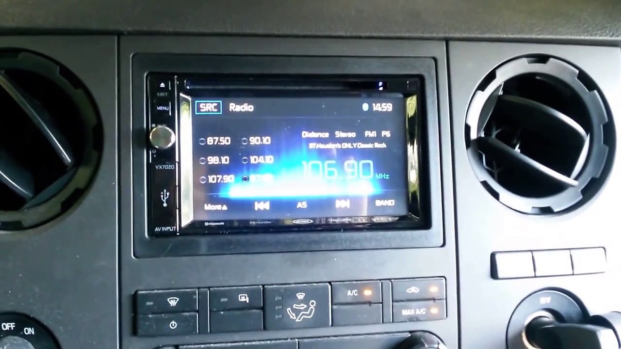 Jensen VX7020 In-Dash DVD/NAV/BLUETOOTH installed in 2012 Ford F250