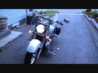 2008 Honda VTX 1300R Hole Saw Exhaust Modification
