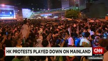 Chinese media censors Hong Kong protest