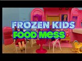 Frozen Kids Food MESS Disney Princess Anna and Elsa Watch Krista Destroy House with Play Doh Food