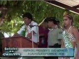 Visita de Evo Morales a Cachuela Esperanza entrega de Recursos desarrollo de Yungas