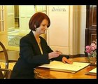 Emotional Rudd gives way as Gillard becomes Australia's first female Prime Minister