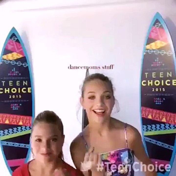 Maddie ziegler and Kenzie Ziegler dancing to Nae Nae ; TCA 2015