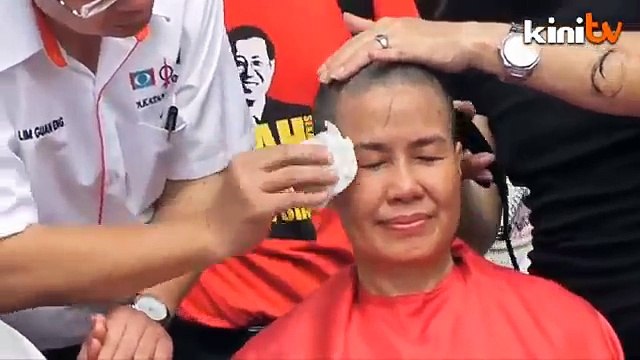 Over 100 Penangites go bald against money politics