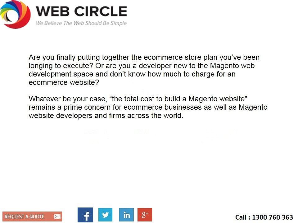 Ecommerce Management How Much Does It Cost To Build A Magento Store