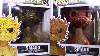 Funko Pop Vinyls unboxing The Hobbit #124 Smaug 6 inch standard versus Gold Smaug