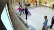 Disney characters challenge shoppers to dance battle