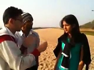 pakistani sindhi girl  latest video in sea view karachii 2015 latest hd video
