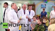 Russia: Putin visits young victims of the Ukraine conflict at Moscow hospital