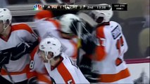 Danny Briere offside goal. Philadelphia Flyers vs Pittsburgh Penguins 4/11/12 NHL Hockey