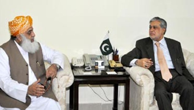 Maulana Fazalur Rehman active to resolve MQM resignation issue