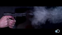 Tir au pistolet filmé au ralenti... 73,000FPS