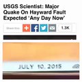 USGS SCIENTIST: MAJOR QUAKE TO HIT IN BAY AREA; JULY 10 CNN NEWS TICKER: MASSIVE 9.0 HITS