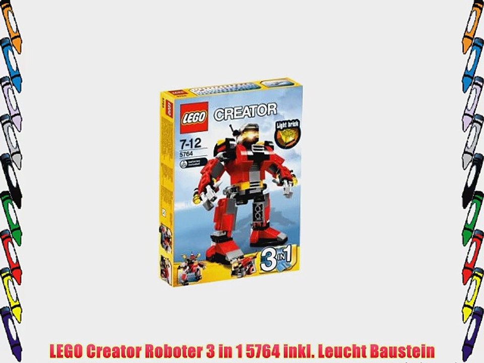 LEGO Creator Roboter 3 in 1 5764 inkl. Leucht Baustein