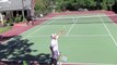 Tennis 2nd Serve Topspin - Tossing Motion Finish