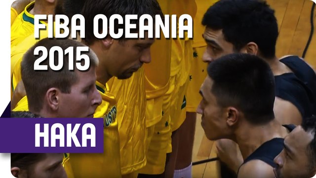 Tall Blacks at it Again - Game 2 Haka Dance! - 2015 FIBA Oceania Championship