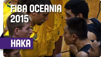 Tall Blacks at it Again - Game 2 Haka Dance! - 2015 FIBA Oceania Championship