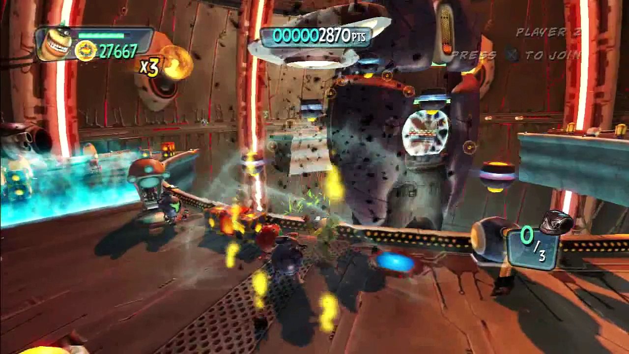 Monsters VS Aliens Walkthrough Part 12 (PS3, X360, Wii, PS2) ~ Missing Link Level 12