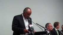 Maori Party Co-Leader Te Ururoa Flavell speaks against Trans-Pacific Partnership Agreement
