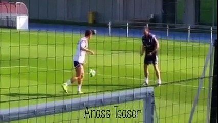 Cristiano Ronaldo incredible backheel training