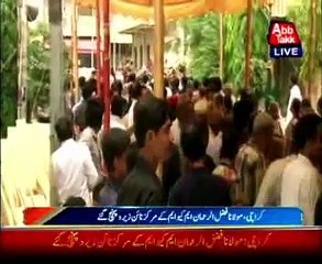 Fazal arrives at Nine-zero for talks