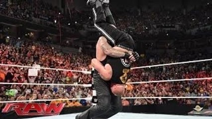WWE RAW 17th Aug 2015 - The Undertaker crashes Brock Lesnar's homecoming celebration