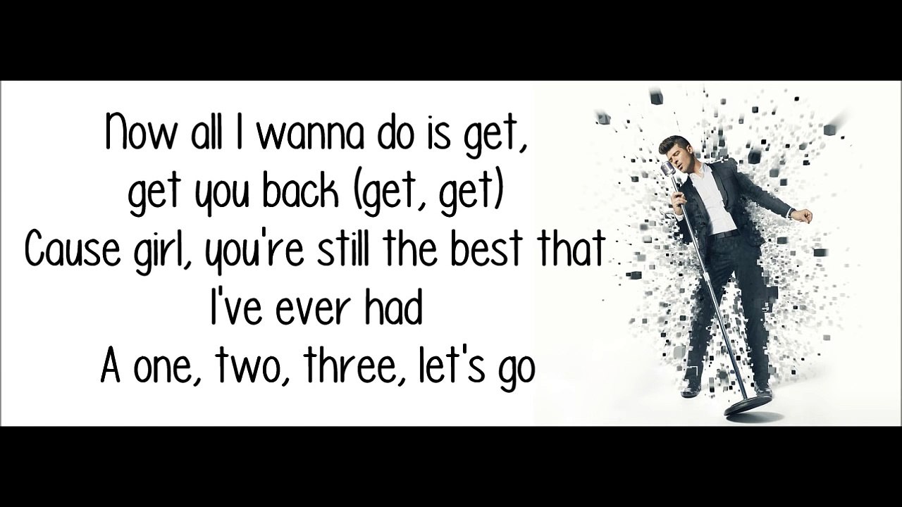 Robin Thicke Ft. Nicki Minaj - Back Together - With Lyrics