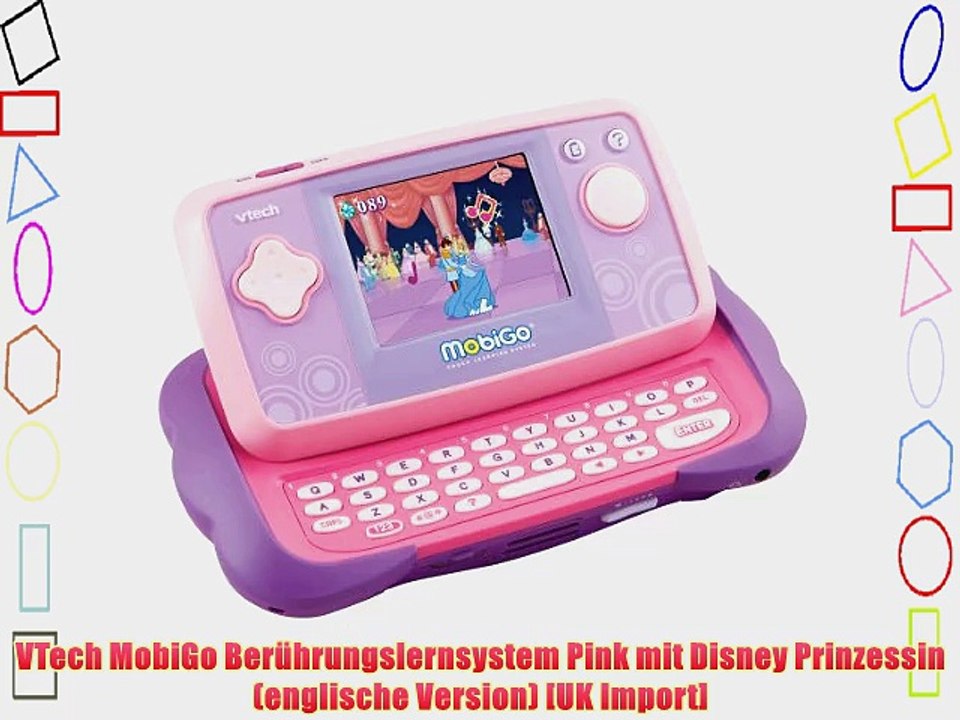 VTech MobiGo Ber?hrungslernsystem Pink mit Disney Prinzessin (englische Version) [UK Import]