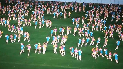 insanely synchronized children dancing at the mass games in north korea