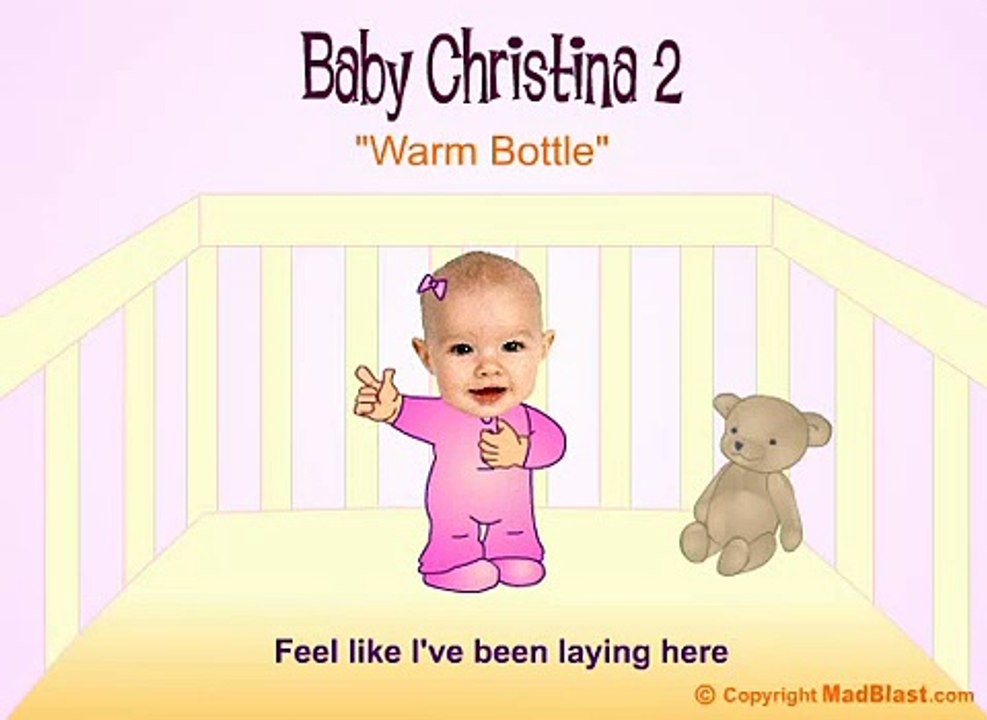 Baby Christina - Warm bottle - Christina aguilera - Genie in a bottle - Parody