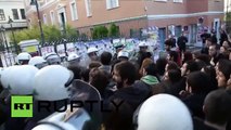 Greece: Riot police clash with University of Athens students