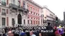 Doce campanadas pre-uvas antes de Nochevieja (Puerta del Sol) 31-diciembre-2012