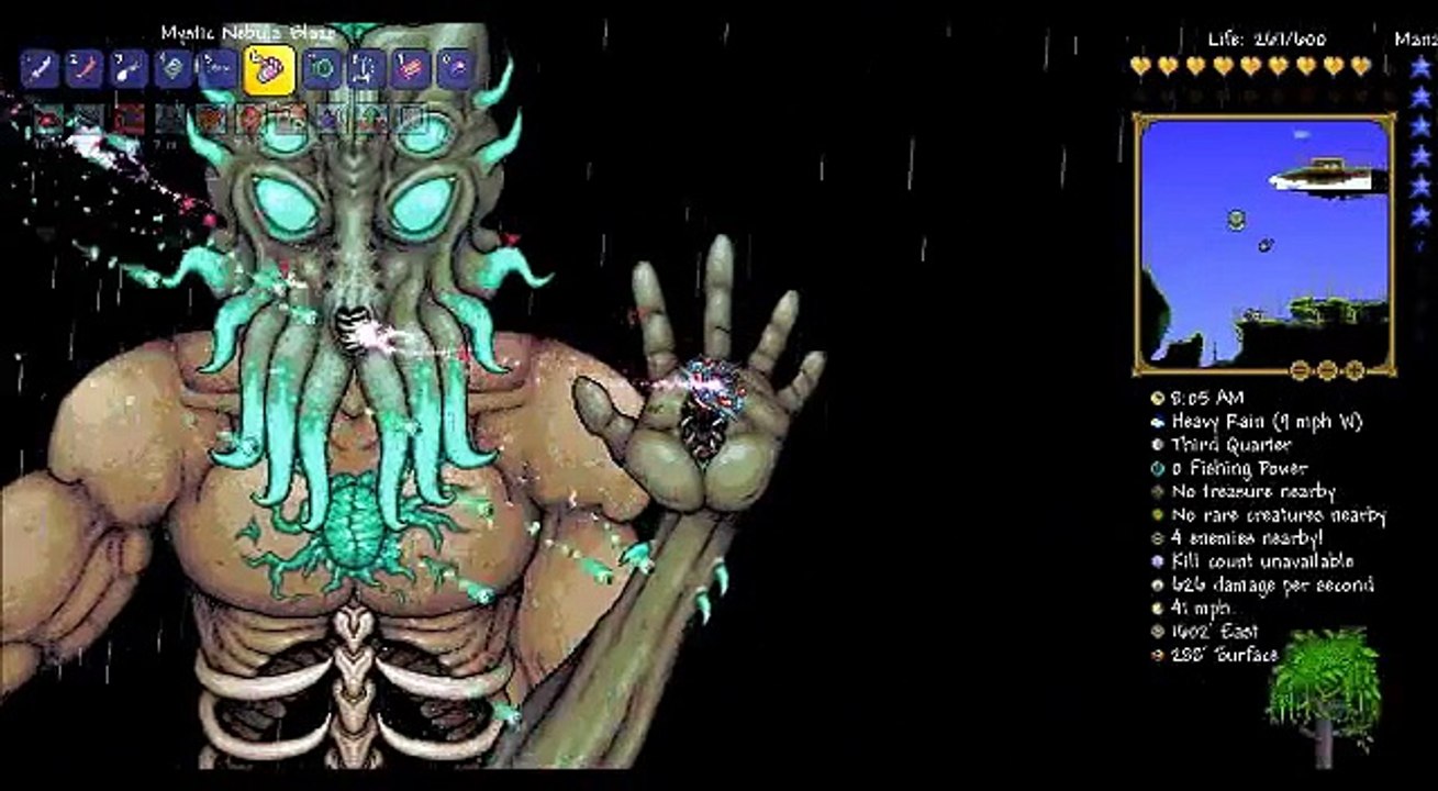 Terraria 1.3 - Moon Lord/cthulhu's brother Fight