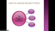 How to choose final year project topic in any branch of engineering ?