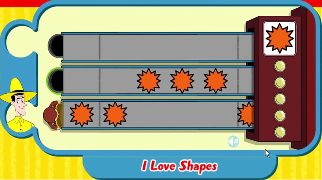 Curious George I Love Shapes Cartoon Animation PBS Kids Game Play Walkthrough