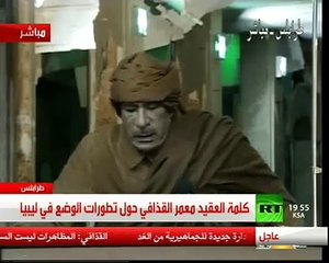 Discours de Kadhafi à la Place Verte Tripoli ,22/02/2011