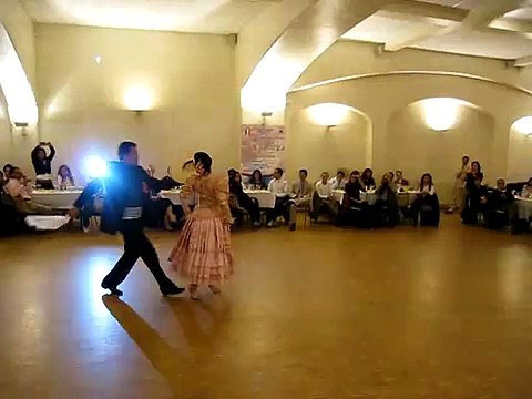 Marinera,Alfredo Dinatale y Sissy Soria en Paris cena de campeones