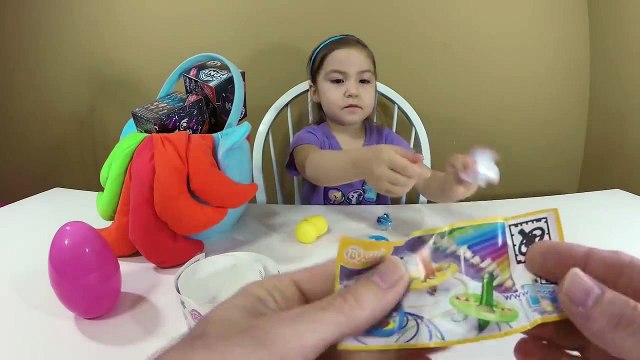 BIG SURPRISE MLP Basket Fashems Mystery Minis Kinder Surprise Eggs Squishy Pops Yay